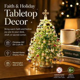 DIY Beaded Christmas Tree Kit, Faith & Holiday Style with LED Light Strings, Indoor Seasonal Decor, Meaningful Handmade Gift, Carry Beautiful Wishes In Australia - Darrahopens