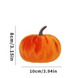 Ins Style Flocked Pumpkin Decor, Halloween & Christmas Indoor Party Supplies, Cute Seasonal Home Ornament, Orange 10cm In Australia - Darrahopens