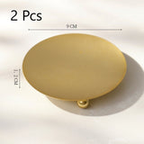 9cm Round Tray Iron Candlestick, Gold Candle Holder 2 Pack, Stylish Home Decor, Christmas Halloween Romantic Atmosphere Decor In Australia - Darrahopens