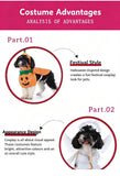 Fun Family Gathering Outfit For Cats & Dogs, Festive Decor Accessory For Halloween Christmas Celebrations, Size M