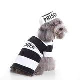 L Size Wave Stripe Pet Costume, Fancy Dress for Halloween & Christmas, Lightweight for 5-6.5 kg Dogs and Cats