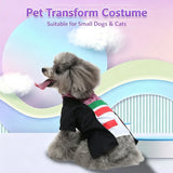 XL Size Xenon Navy Pet Costume, Fancy Dress for Halloween & Christmas, Lightweight for 7-10 kg Dogs and Cats
