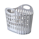 Large Hollow-out Foldable Laundry Hamper, Grey Portable Clothes Storage Basket, Neat Storage Solution for Family Laundry In Australia - Darrahopens
