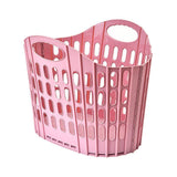 Large Hollow-out Clothes Storage Basket, Wall Mountable Laundry Bin, Pink Foldable Hamper for Bedroom & Washroom In Australia - Darrahopens