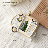 Halloween & Christmas Tree Hanging Ornament, Camper Van Design Pendant, Holiday Scene Decoration Prop In Australia - Darrahopens