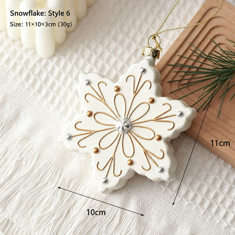 Snowflake Hanging Ornament, Holiday Decor Pendant Suitable for Christmas and Halloween Themed Layout In Australia - Darrahopens