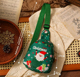 Merry Christmas Mini Gift Pouch, Green Santa Treat Bag, Multi‑use Packaging Sack for Holiday Small Gifts In Australia - Darrahopens
