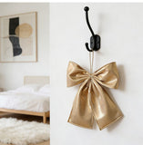 Burgundy Velvet Oversized Christmas Bow, Plush Hanging Pendant For Xmas Tree And Scene Decoration, Burgundy 70x80cm In Australia - Darrahopens