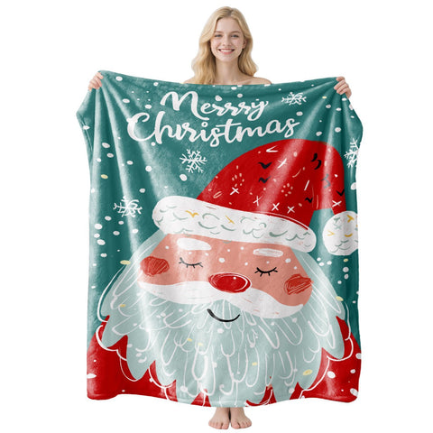 Decorative Holiday Flannel Throw Blanket, Soft Nap Cover, Perfect Gift For Christmas & Halloween Home Decoration, Style FLR‑103, Size L, 130x150cm In Australia - Darrahopens