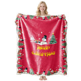 Christmas & Halloween Themed Flannel Blanket, Gentle Nap Rest Throw Cover, Nice Holiday Gifting Option For Indoor Household, Style FLR‑184, Size M, 100x150cm In Australia - Darrahopens