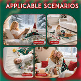 Christmas & Halloween Flannel Throw Blanket, Comfortable Rest Throw, Thoughtful Holiday Gift For Relatives And Friends, Style FLR‑192, Size S, 100x130cm