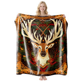 Ornamental Holiday Flannel Throw Blanket, Multi‑functional Air‑Condition Cover, Perfect Gift For Christmas & Halloween Interior Home Layout, Style FLR‑203, Size L, 130x150cm In Australia - Darrahopens