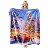 Smooth‑Feel Indoor Flannel Blanket, Christmas & Halloween Air‑Condition Throw, Nice Gifting Selection For Ordinary Household Daily Application, Style FLR‑205, Size M, 100x150cm In Australia - Darrahopens