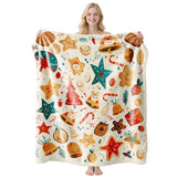Everyday‑usable Flannel Air‑Condition Throw Blanket, Christmas & Halloween Home Decor Piece, Lovely Gift For Slow Relaxing Lounge Moments, Style FLR‑206, Size M, 100x150cm In Australia - Darrahopens