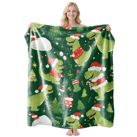 Christmas & Halloween Themed Flannel Blanket, Cosy Nap Rest Throw, Desirable Holiday Gifting Option For Indoor Leisure Corner, Style FLR‑215, Size M, 100x150cm In Australia - Darrahopens