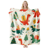 Decor‑focused Holiday Flannel Throw Blanket, Snuggly Nap Cover, Perfect Gift For Christmas & Halloween Bedroom And Den Decoration, Style FLR‑217, Size L, 130x150cm In Australia - Darrahopens