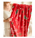 Snuggly Flannel Throw Blanket Fit For Christmas & Halloween, Lucky Dog Motif, For Daily Leisure Time, Festive Holiday Gift Blanket, 120x200cm M Size