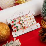 Festive Stackable Beaded Bracelet 4 Pieces Mixed Color Pack Code 6737K2, Cute Enamel Santa Themed Adjustable Wrist Accessories for Christmas Party Dress Up and Souvenir Presents
