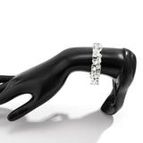 Irregular Textured Lava Open Cuff Bracelet for Women, Silver Twisted Wavy Metal Bangle, Niche Designer Jewelry for Christmas & Halloween Gift Giving, Style Code 2259