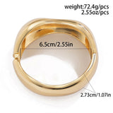 Curved S Shape Irregular Lava Bracelet, Gold Crinkle Texture Open Cuff, Modern Fashion Ladies Hand Jewelry for Holiday Christmas Halloween Gift Box, Code 2433