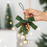 Christmas Pine Cone Double Green Bell Tree Pendant, Xmas Atmosphere Wall Hanging Decor for Christmas & New Year Gift Giving, Model D3 In Australia - Darrahopens
