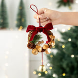 Classic Red Christmas Wreath Hanging Ornament, Xmas Tree & Door Decor for Holiday Atmosphere and Christmas Gift Packaging, Model D8 In Australia - Darrahopens