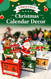 Snowman Design Wooden Christmas Advent Calendar Desktop Ornament, Cute Table Decor for Front Desk Display and Christmas Souvenir Gift Package In Australia - Darrahopens