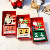 Snowman Design Wooden Christmas Advent Calendar Desktop Ornament, Cute Table Decor for Front Desk Display and Christmas Souvenir Gift Package In Australia - Darrahopens