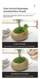diy artificial moss lawn-New moss (light green thread style) 1m × 1m