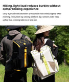 ONEFOREST Ultralight 4-Piece Camping Set, Modao New Green with Storage Bag, Aluminum Table Frame & 2 Moon Chairs, Foldable Outdoor Gear for Picnic Hiking Travel, Christmas Holiday Gift