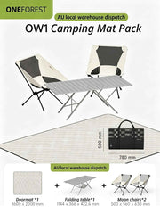 Darrahopens Outdoor Recreation > Camping > Camp Furniture ONEFOREST 3-in-1 Tote Bag Camping Set with Black Ground Mat, Ultralight Foldable Outdoor Kit for Picnic & Travel, Christmas Holiday Practical Gift In Australia - Darrahopens