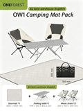 ONEFOREST 3-in-1 Tote Bag Camping Set with Black Ground Mat, Ultralight Foldable Outdoor Kit for Picnic & Travel, Christmas Holiday Practical Gift