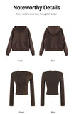 Women Chestnut Brown Complete 3-Piece Tracksuit, Relaxed Home Wear Size M, Breathable Material Casual All-Day Look