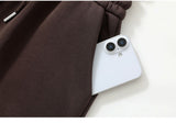 Women Chestnut Brown Complete 3-Piece Tracksuit, Relaxed Home Wear Size M, Breathable Material Casual All-Day Look