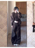 Women Chestnut Brown Complete 3-Piece Tracksuit, Relaxed Home Wear Size M, Breathable Material Casual All-Day Look