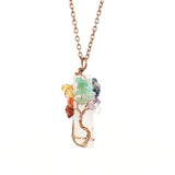 Irregular Raw Crystal Bar Tree of Life Charm Necklace, Antique Copper Setting, Clear Quartz, Christmas & Halloween Party Dress‑up Accessory, Dainty Stackable Holiday Present In Australia - Darrahopens