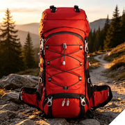 Darrahopens Home & Garden > Travel > Backpacks Adjustable Volume Outdoor Rucksack 60L Red,Nylon Travel Backpack With Rain Cover,Durable Pack for Hiking & Camping Trips,Christmas Halloween Holiday Adventure Present In Australia - Darrahopens
