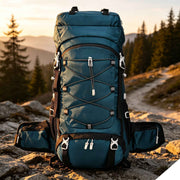 Darrahopens Home & Garden > Travel > Backpacks Heavy‑Duty Nylon Camping Rucksack 60L Dark Blue,Adjustable Volume Backpack With Rain Cover,Reliable Gear for Hiking Long‑Distance Travel,Christmas Halloween Outdoor Trip Gift Idea In Australia - Darrahopens