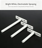 3" Black Hidden T Shelf Bracket 4Pcs w/ 5x60&5x80 Screws
