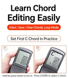 Pocket Guitar Chord Trainer, Portable Guitar Finger Practice Aid, Professional Finger Exercise Tool for Chord & Scale Drills, Beginner Friendly Guitar Accessory, Christmas Halloween Music Lover Gift