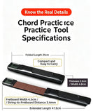 Pocket Guitar Chord Trainer, Portable Guitar Finger Practice Aid, Professional Finger Exercise Tool for Chord & Scale Drills, Beginner Friendly Guitar Accessory, Christmas Halloween Music Lover Gift