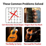 New Pocket Silent Guitar Chord Trainer, Portable Mute Guitar Finger Practice Aid, Self‑Study Tool for Beginner Guitarists, Compact Chord & Scale Exercise Accessory, Christmas Halloween Music Enthusiast Gift In Australia - Darrahopens