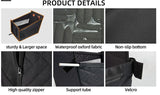 Waterproof Anti-Dirty Dog Car Basket Mat, Hard Reinforced Bottom With Breathable Mesh, Back Single Seat Pet Cushion, Black Large Size, Christmas Halloween Travel Pet Present