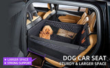 Hard Bottom Mesh Dog Carrier Car Mat, Waterproof Anti-Dirt Pet Cushion for Vehicle Rear Single Seat, Black Small Size, Christmas Halloween Road Trip Pet Accessory