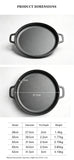 Thick Uncoated Cast Iron Flat Griddle With Twin Handles, Solid Iron Pan for Pancakes, Pork Chops & Outdoor Grilling, 28cm Griddle, Multi-Stove Compatible Cookware, Christmas & Halloween Gift for Home Cooks