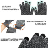 Touch‑Screen Non‑Slip Sport Gloves Breathable Grip Design for Motorcycle Tour Cycling Hiking Fitness 2 Pcs Black One Size Ideal Christmas Gift