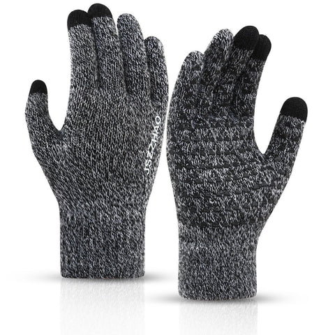 Non‑Slip Grip Touch‑Compatible Outdoor Gloves Great for Motorbike Trip Climbing Riding Daily Exercise 2 Pcs Grey One Size Great Christmas Present