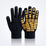 Large Texture Anti‑Slip Touch Screen Gloves Enhanced Grip for Outdoor Motorbike Tour Mountain Climb 2 Pcs Black One Size Popular Christmas Holiday Gift