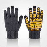 Oversized Pattern Anti‑Slip Touch Gloves Firm Hand Grip for Gym Fitness Motorbike Travel Climbing 2 Pcs Dark Grey One Size Nice Christmas Present