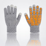 Big Texture Non‑Slip Touch‑Compatible Gloves Reliable Grip for Riding Hiking Motorcycle Outdoor Activity 2 Pcs Light Grey One Size for Christmas Gifting